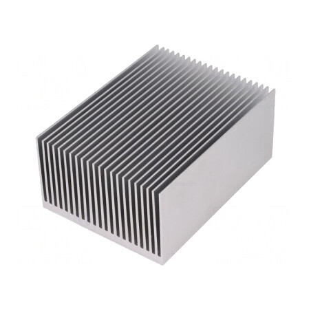 Radiator extrudat cu aripioare naturale 100mm x 75mm AL | Electronic-mag.ro | Componente Electronice