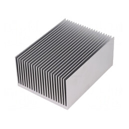 Radiator extrudat cu aripioare naturale 100mm x 75mm AL | Electronic-mag.ro | Componente Electronice