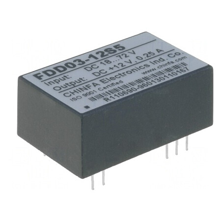 Convertor DC/DC 3W 18-72V la 12V  | Electronic-mag.ro | Componente Electronice