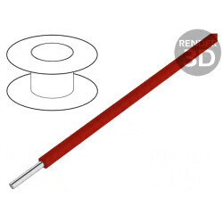 Cablu sârmă Cu roșu 30AWG 50m 300V Kynar | Electronic-mag.ro | Componente Electronice