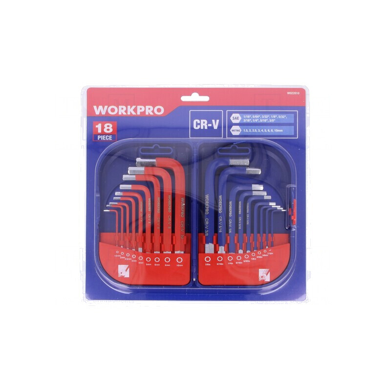 Set Chei Imbus Oțel 18 Bucăți | Electronic-mag.ro | Componente Electronice