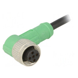 Cablu Conectare M12 5-Pin Unghi 3m PVC 60VAC 4A | Electronic-mag.ro | Componente Electronice