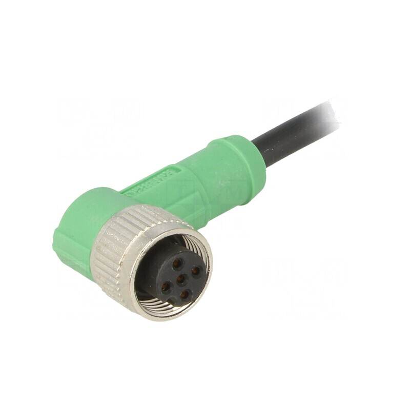 Cablu Conectare M12 5-Pin Unghi 3m PVC 60VAC 4A | Electronic-mag.ro | Componente Electronice