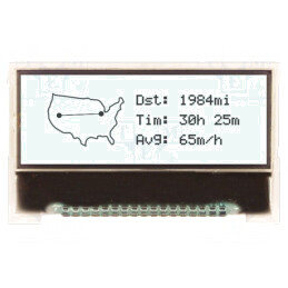 Ecran LCD Grafic 128x32 Alb LED | Electronic-mag.ro | Componente Electronice