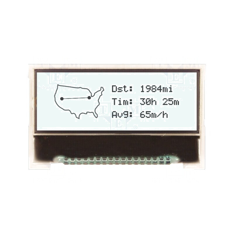 Ecran LCD Grafic 128x32 Alb LED | Electronic-mag.ro | Componente Electronice