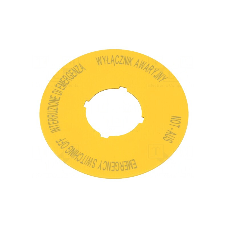 Tăbliță Descriptivă 22mm IP66 Ø60mm -25÷70°C | Electronic-mag.ro | Componente Electronice