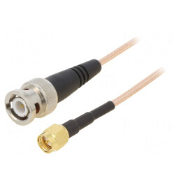 Cablu Coaxial BNC-SMA 50Ω 0,61m Transparent | Electronic-mag.ro | Componente Electronice