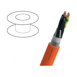 Cablu pentru Servomotoare MOTIONLINE FIXED INSTALLATION 13-EPS09G04R-A1 | Electronic-mag.ro | Componente Electronice