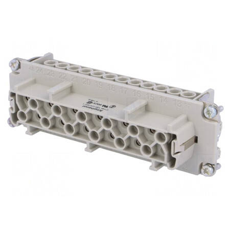 Conector HDC Inserturi Contact Mamă 24 PIN 24 PE | Electronic-mag.ro | Componente Electronice