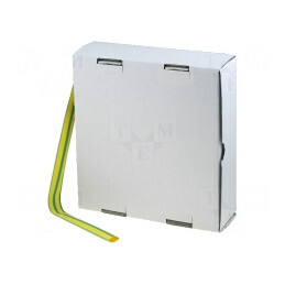 Manson Termocontractabil 25,4mm Galben-Verde 2:1 Fara Adeziv | Electronic-mag.ro | Componente Electronice