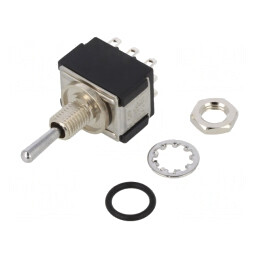 Comutator basculant 3 poziții 3PDT ON-OFF-ON 6A 125VAC 6VDC | Electronic-mag.ro | Componente Electronice