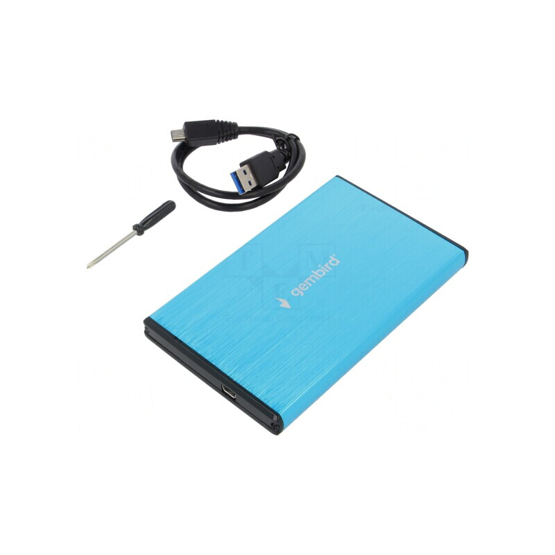 Carcasă Hard Disk 2.5'' USB 3.0 Albastră Aluminiu