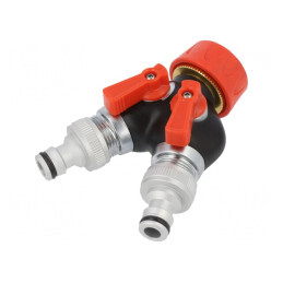 Robinet de Grădină Dublu 3/4 ABS Aluminiu | Electronic-mag.ro | Componente Electronice
