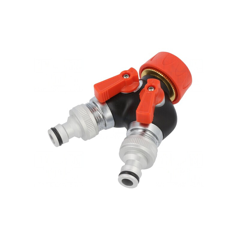 Robinet de Grădină Dublu 3/4 ABS Aluminiu | Electronic-mag.ro | Componente Electronice