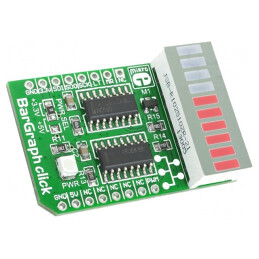 Placă Prototip Afișaj SPI 74HC595 MikroBUS | Electronic-mag.ro | Componente Electronice