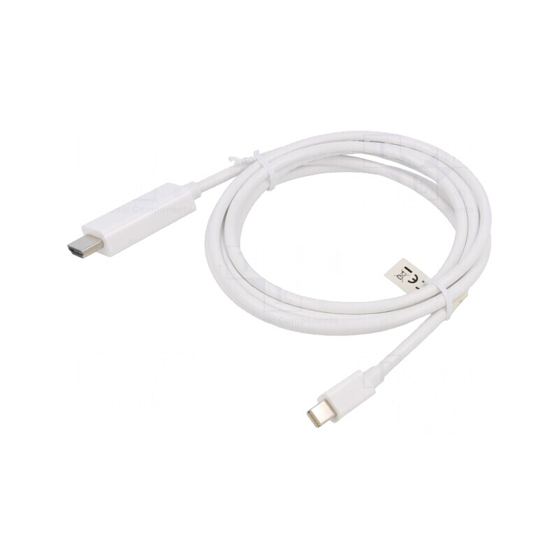 Cablu DisplayPort la HDMI 2m Alb | Electronic-mag.ro | Componente Electronice Cablu DisplayPort la HDMI 2m Alb | Electronic-mag.ro | Componente Electronice