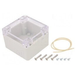 Carcasă universală policarbonat 80x82x55mm Ritec | Electronic-mag.ro | Componente Electronice