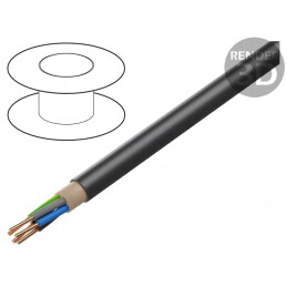 Cablu Electric NYY 5x10mm2 Cu PVC Negru