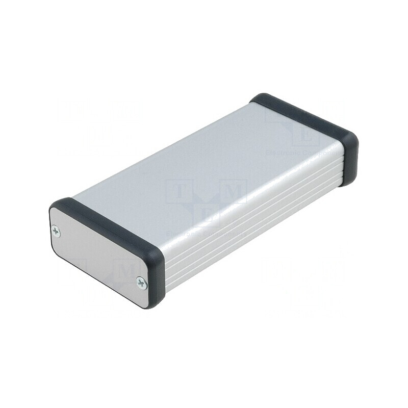 Carcasă Aluminiu Gri 54x120x23mm  | Electronic-mag.ro | Componente Electronice