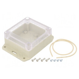 Carcasă Universală cu Lame de Fixare 80x85x40mm | Electronic-mag.ro | Componente Electronice