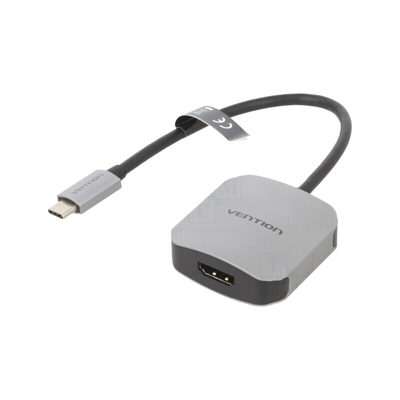 Adaptor HDMI 1.4 USB C 0.15m Negru Gri | Electronic-mag.ro | Componente Electronice