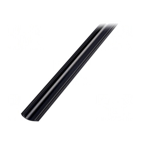 Carcasă de Protecție Neagră Aluminiu Anodat 2m | Electronic-mag.ro | Componente Electronice