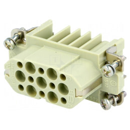 Conector HDC Inserturi Contact Mamă Han D 15 PIN 15 PE | Electronic-mag.ro | Componente Electronice