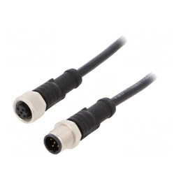 Cablu pentru senzori automatizări M12 1m | Electronic-mag.ro | Componente Electronice