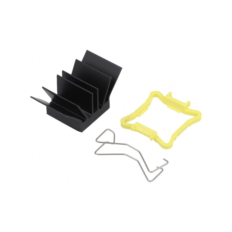 Radiator extrudat cu aripioare BGA negru 17x17mm | Electronic-mag.ro | Componente Electronice Radiator extrudat cu aripioare BGA negru 17x17mm | Electronic-mag.ro | Componente Electronice