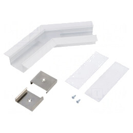 Conector 135° Alb Aluminiu VARIO30-05 | Electronic-mag.ro | Componente Electronice