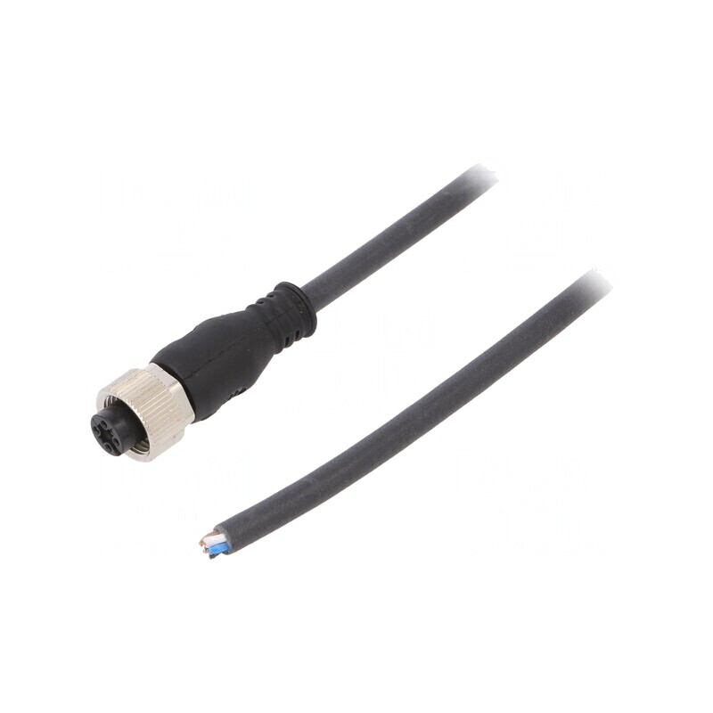 Cablu Conectare M12 5 PIN 3m Mufă 125VAC 4A PUR | Electronic-mag.ro | Componente Electronice