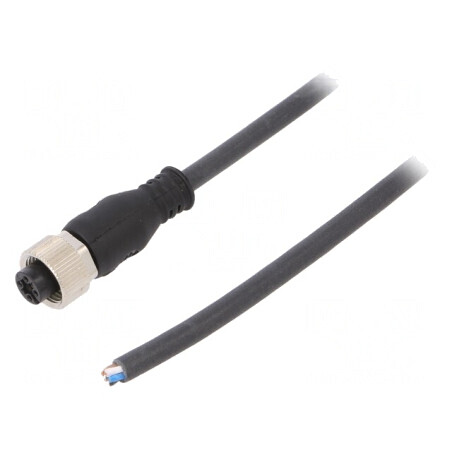 Cablu Conectare M12 5 PIN 3m Mufă 125VAC 4A PUR | Electronic-mag.ro | Componente Electronice