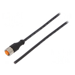 Cablu de conectare M12 5m mufă IP67 250VAC 4A | Electronic-mag.ro | Componente Electronice