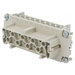 Conector HDC inserturi de contact mamă 16A EPIC H-BE 16  | Electronic-mag.ro | Componente Electronice
