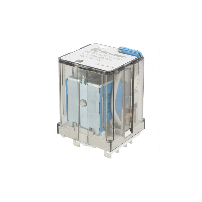 Releu electromagnetic 3PDT 12VDC 30A 16A/30VDC | Electronic-mag.ro | Componente Electronice