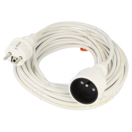 Prelungitor Electric 10m 10A Alb | Electronic-mag.ro | Componente Electronice