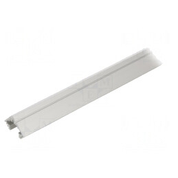 Profil Aluminiu Argintiu pentru Module LED 2m 45° | Electronic-mag.ro | Componente Electronice