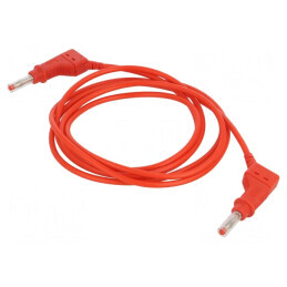 Cablu de măsurare 19A mufă banană 4 mm 2 capete | Electronic-mag.ro | Componente Electronice
