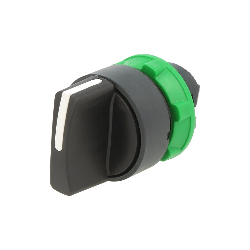 Comutator rotativ 22mm negru 3 poziții | Electronic-mag.ro | Componente Electronice