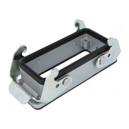 Carcasă pentru conectori HDC E16 aluminiu | Electronic-mag.ro | Componente Electronice