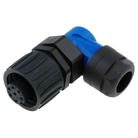 Conector Circular 7-PIN Mamă Lipire Argintat | Electronic-mag.ro | Componente Electronice