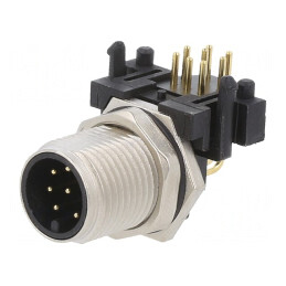 Soclu M12 8 pini tată DeviceNet/CANopen THT IP65/IP67 | Electronic-mag.ro | Componente Electronice