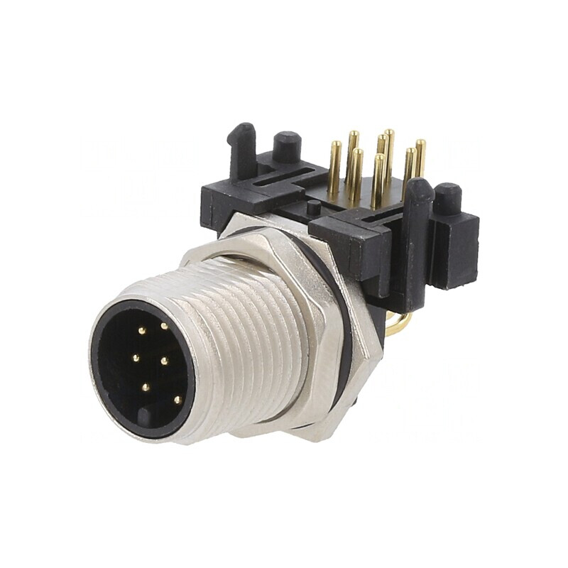 Soclu M12 8 pini tată DeviceNet/CANopen THT IP65/IP67 | Electronic-mag.ro | Componente Electronice