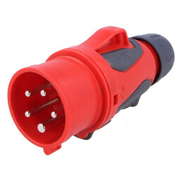 Conector alimentare AC trifazat mufă tată 16A 400VAC IP44 | Electronic-mag.ro | Componente Electronice
