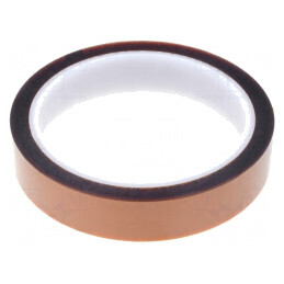 Bandă pentru temperaturi ridicate, grosime 0,06mm, 40% ambră, max. 260°C | Electronic-mag.ro | Componente Electronice