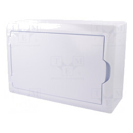 Carcasă albă pentru aparatură modulară IP40 12 module 400V | Electronic-mag.ro | Componente Electronice