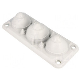 Garnitură gri deschis cu 7 orificii | Electronic-mag.ro | Componente Electronice