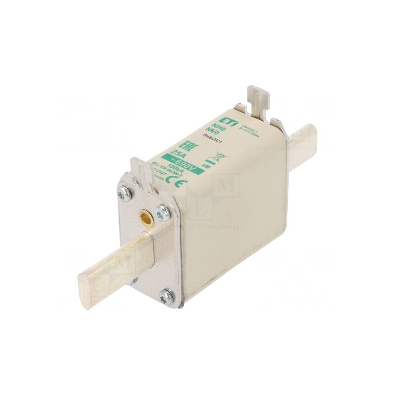 Siguranță Industrială 25A 690VAC Ceramică NH0 | Electronic-mag.ro | Componente Electronice