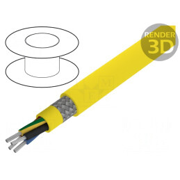 Cablu ÖLFLEX 540 CP 4G1,5mm2 PUR Galben 450/750V