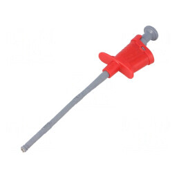 Pensetă Clips de Măsurare 6A Roșie 4mm Nichelată | Electronic-mag.ro | Componente Electronice